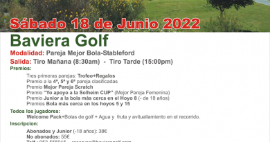 Vélez Málaga acoge la segunda edición del torneo de golf benéfico en favor de la Asociación Española Contra el Cáncer