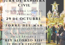 Vélez Málaga celebra una jura de bandera para personal civil con motivo del centenario de ‘Las Angustias’